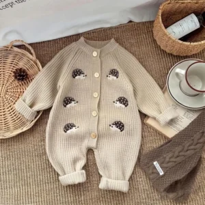 Super Cute Baby Knitted Jumpsuit